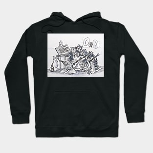 FUNNY CLASSICAL GUITAR CATS Hoodie